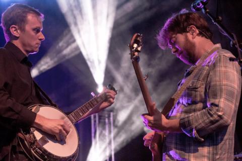 Hank Smith, from Hank, Patty and The Current,  sat in with Leftover Salmon 